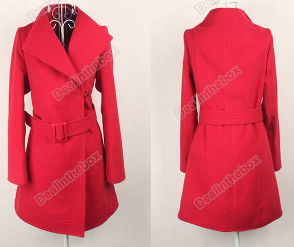 2011 New Shitsuke Fashion Korean Womens Cashmere Overcoat Woollen 3 