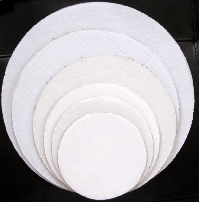 NEW Cake Circles Base Corrugated Cardboard White Round 12 pk 6 sizes 6 