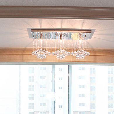 Luxury Crystal Ball Ceiling 3 Lights Fixture Pin Lamp Lighting Prizm 