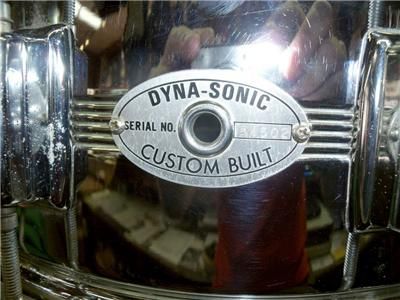   Rogers Dynasonic Dyna Sonic Snare COB circa 1975 14 x 6.5  