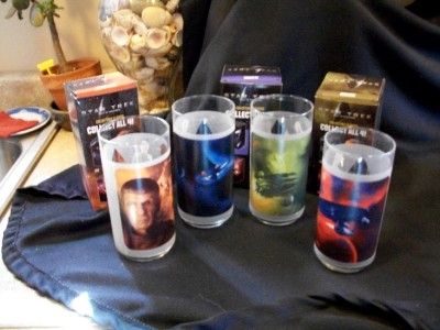 Star Trek Glass Lot 7 Spock Nero Kirk  