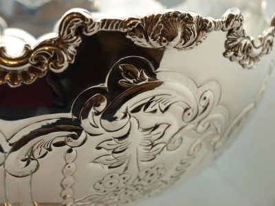 Huge Highly Ornate Champagne / Wine Cooler / Punch Bowl   Silver 