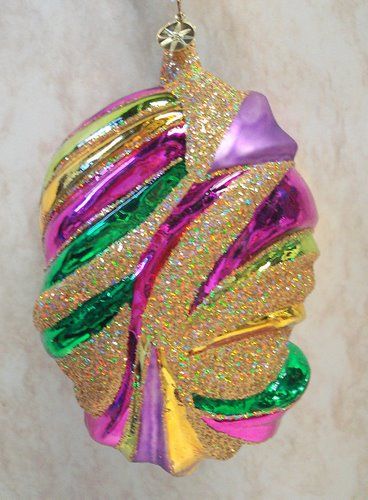 RADKO Parade Charade ORNAMENT Beads MARDI GRAS 1010017  