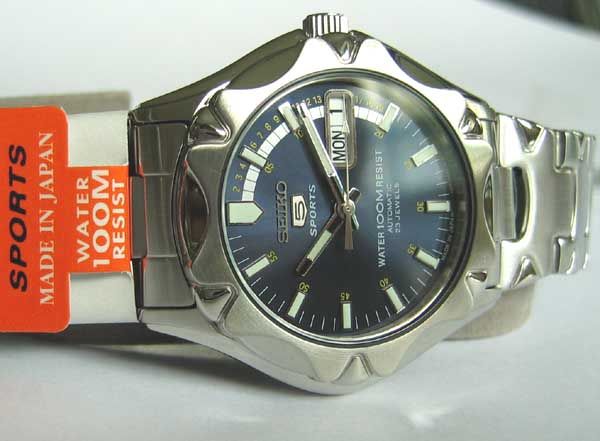 SEIKO AUTOMATIC RACER STEEL BLUE SNZ447 WATCH SNZ447J1  