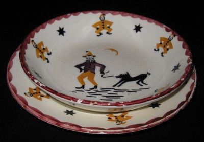 Vintage Schramberg Childrens Bowl & Plate, SMF Germany  