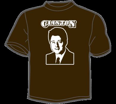 BILL CLINTON T Shirt MENS funny vintage retro 80s 90s  