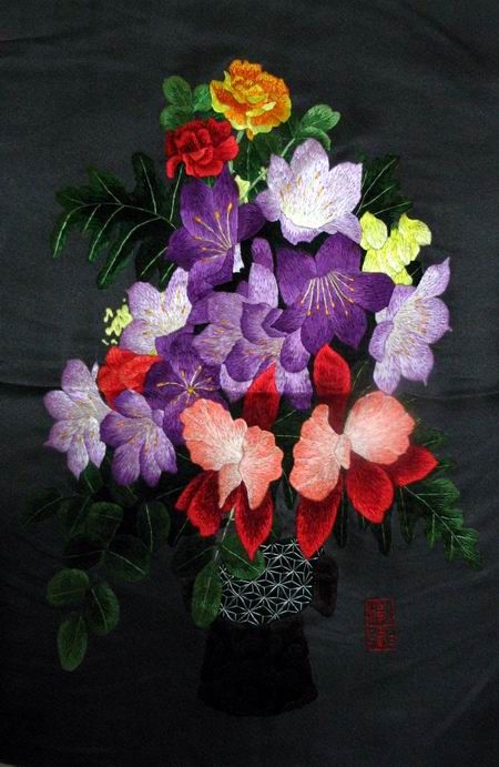 designs are from contemporary painting we use the skill of embroidery 