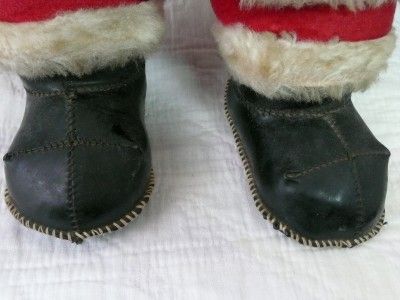   Rushton Coca Cola Santa Stitched Vinyl Boots Needs Cleaning No Coke