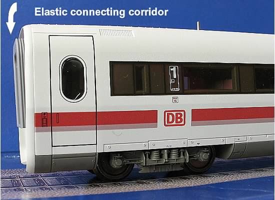 Fleischmann HO ICE 1 High Speed Train coach w/light kits (4441+4442 