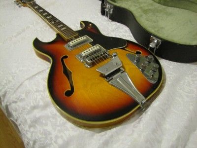 1960S TELESTAR TEISCO SEMI HOLLOW BODY ELECTRIC GUITAR W/WASHBURN 