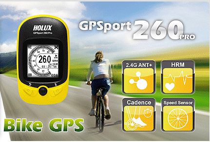 Holux 260 Pro GPSport+ Heart Rate Monitor Bike GPS  