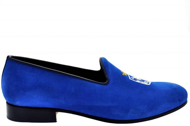 Slippers Limited Edition Blue Suede Saxone 9 (43)  