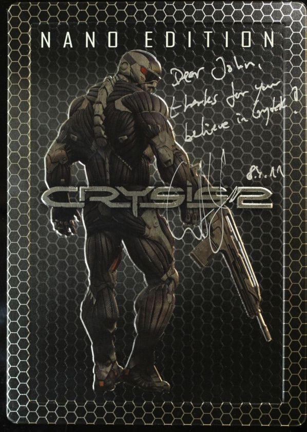 Crysis 2 Limited Collectors Nano Edition   Signed by EA Sports CEO 