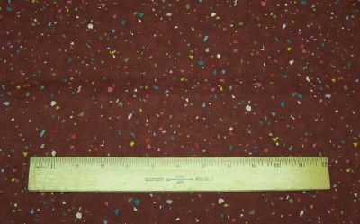 FABRIC RJR CONFETTI BASICS BURGUNDY MULTI  