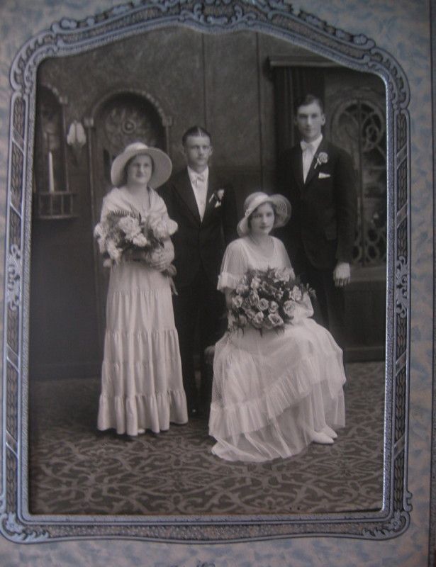 Vintage Late 1800s Early 1900s Wedding Couple Detroit  