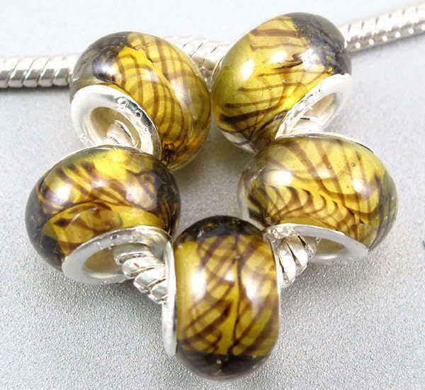   Murano Lampwork Glass Beads Fit European Charm Bracelet ★G105  
