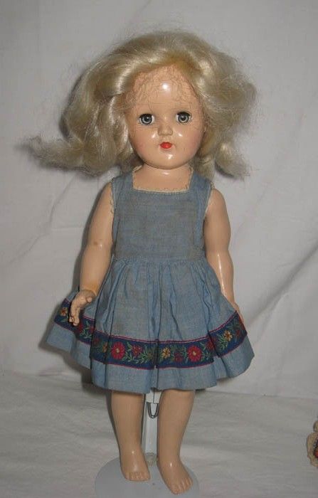 1930s AMERICAN CHARACTER 12 COMPOSITION PATSY TYPE SALLY DOLL  