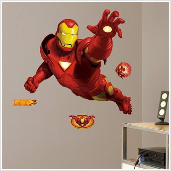 New Marvel Heroes Giant IRON MAN Wall Stickers Decals 034878834641 