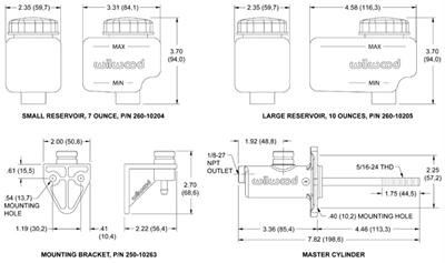 Wilwood Combination Master Cylinder 260 10371 IN STOCK  