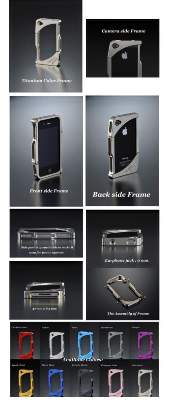 OVER Racing iPhone 4G Aluminium Case Div.4 Titanium  