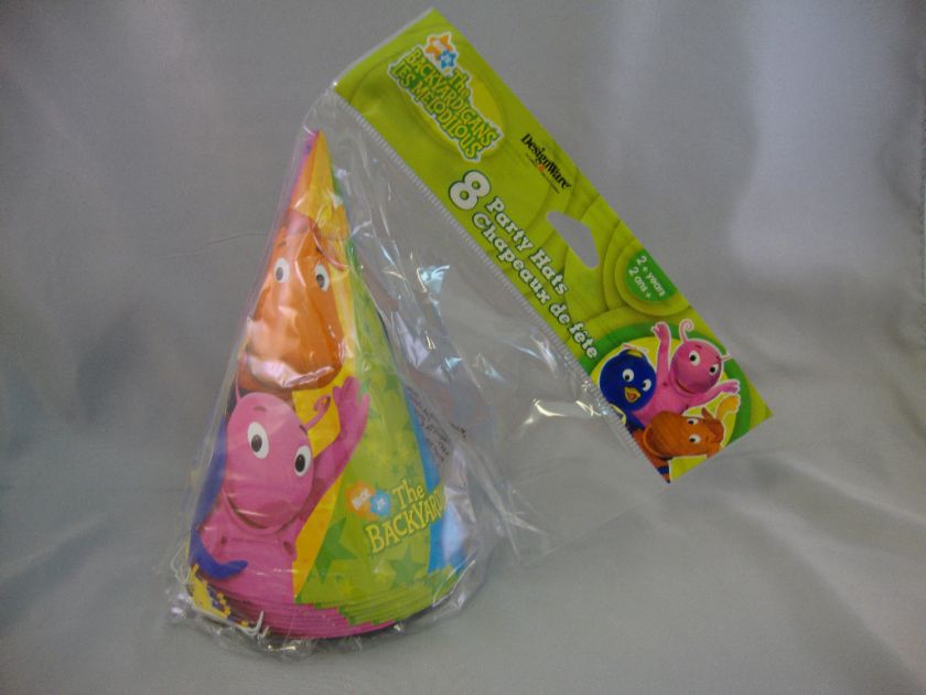 BACKYARDIGANS CONE PARTY HATS    PACKAGE OF 8  