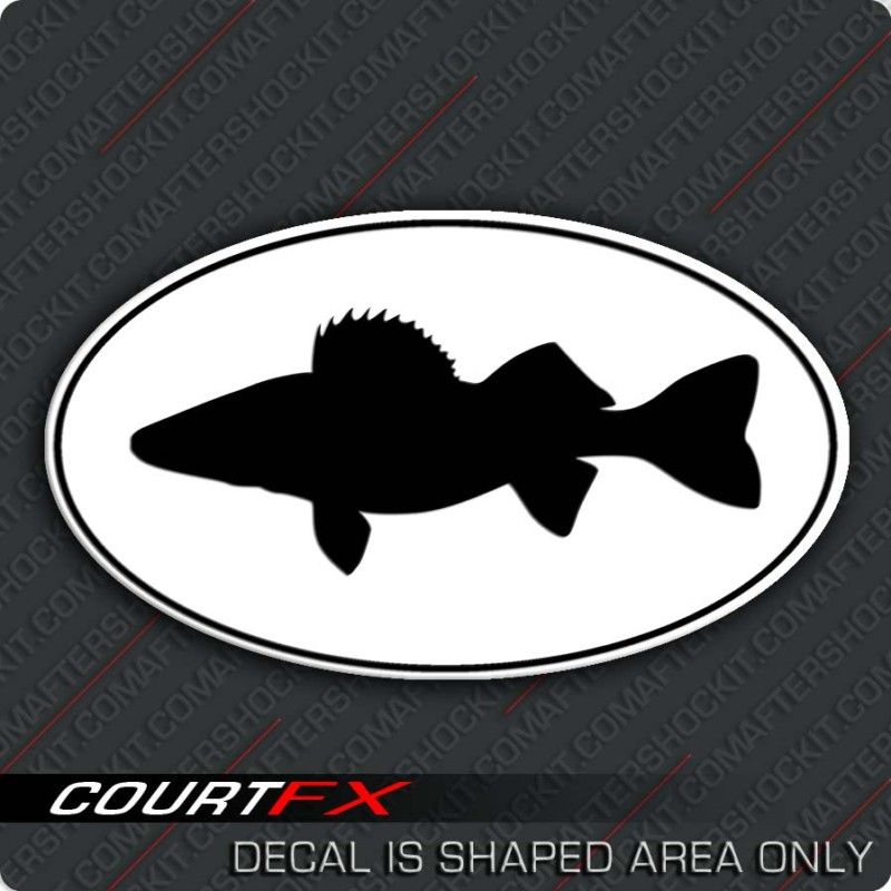 Walleye Fishing Decal Lake Erie Boat Sticker  