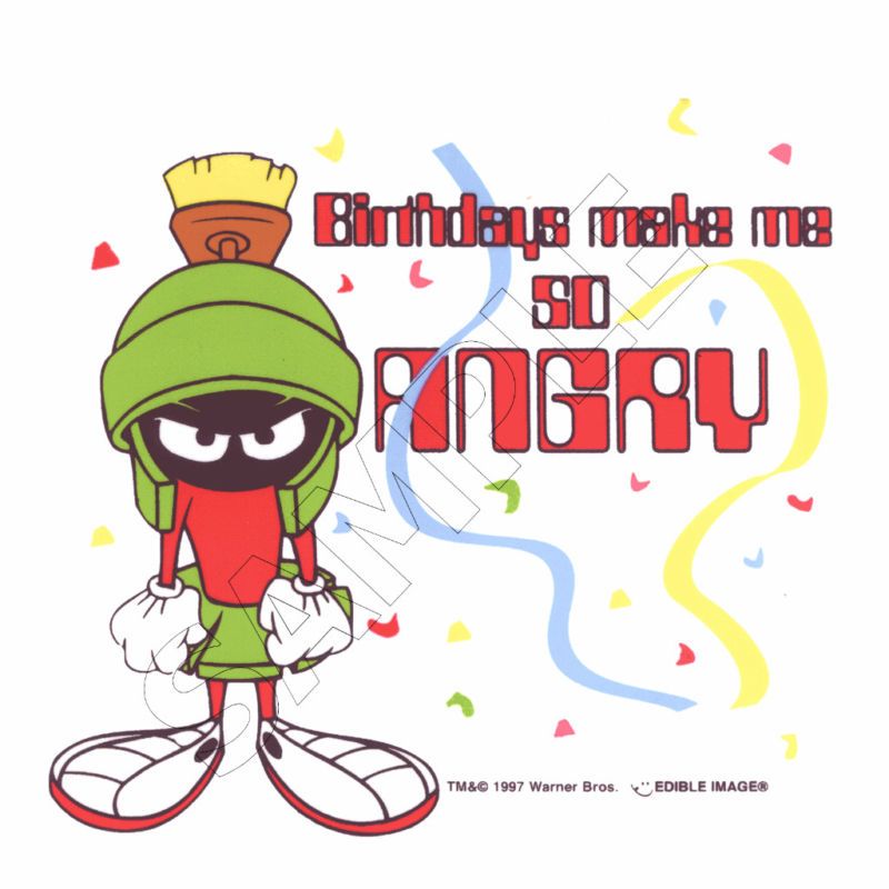 Looney Tunes Marvin the Martian Edible CakeTop Image  