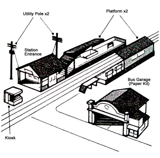 Bus Garage comes as a Paper Kit and is not a plastic kit (other 