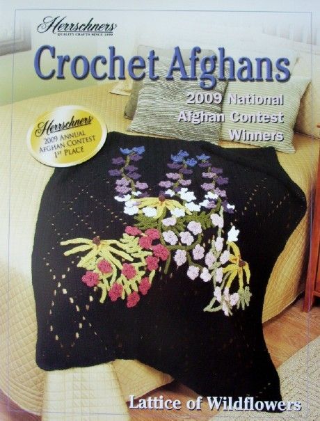 HERRSCHNERS CROCHET AFGHANS 2009 WINNERS, Pattern Book, NEW, 4 