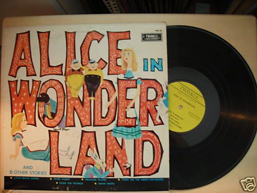 Vintage Twinkle Records ALICE IN WONDERLAND LP 60s  