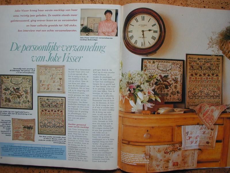 exceptional dutch cross stitch magazine SAMPLERS  