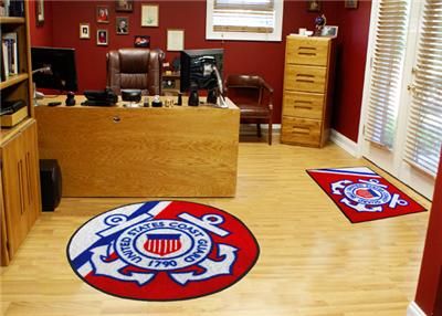 Coast Guard Seal Round Ball Rug Mat Wall Hanging