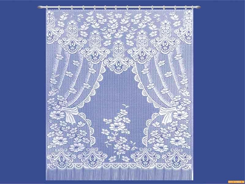 STRING LACE CURTAIN FINE 79 x 67 NWT White  1011  