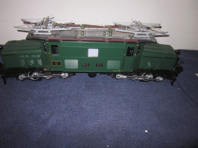 LGB 2140 G SCALE GREEN CROCODILE RHB 6/6 ELECTRIC LOCOMOTIVE LIMITED 