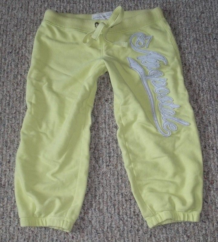 Aeropostale Cropped Sweatpants Leg Logo SMALL  