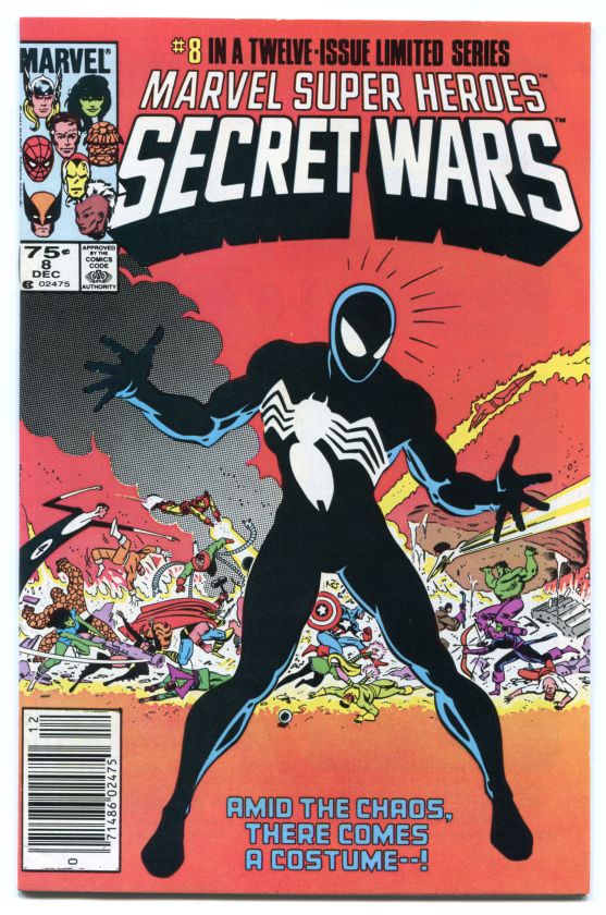 SECRET WARS #8 (1984) *Origin of Spideys Black Costume  