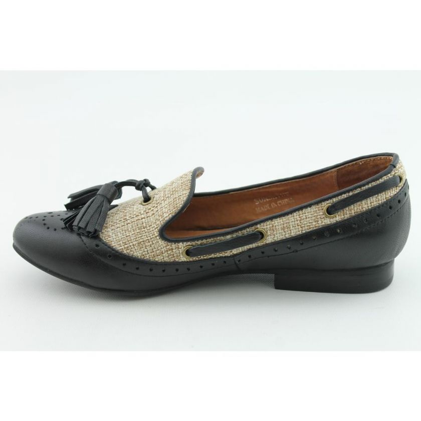 Jeffrey Campbell Sunshine Womens Size 5 Black Loafers New Leather 