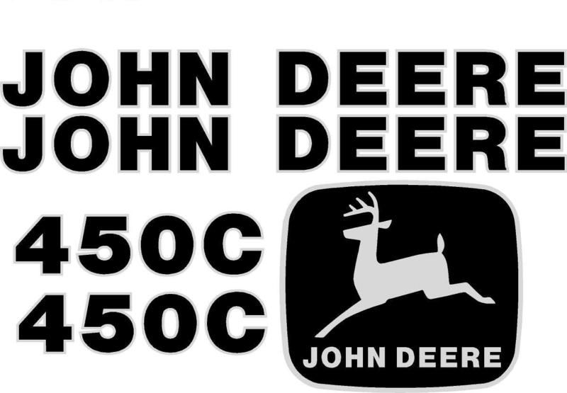 John Deere 450C Crawler Dozer Decal Set Whole Machine  