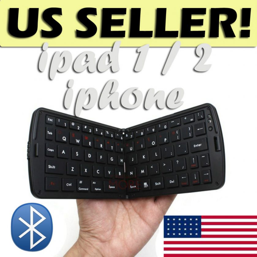 Wireless Bluetooth Foldable Keyboard for iPhone iPad 2  