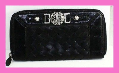 Brighton GYPSY Large Black Wallet   NWT  