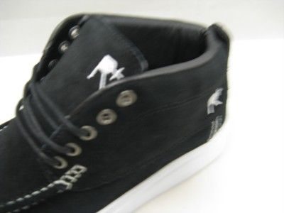 New In Box Mens Rocawear Black/White Suede Like Moccasin ROC MOC 