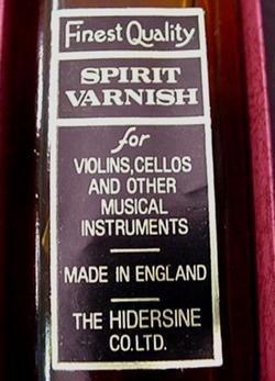 ENGLISH SPIRIT VARNISH FOR VIOLIN  