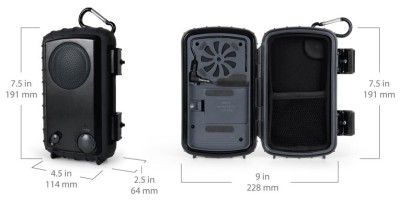 Portable Amplified Speaker and Case for iPod  Player Waterproof 