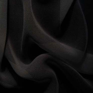 50 Yards 60 Black Fine Chiffon Sheer Draping Fabric  