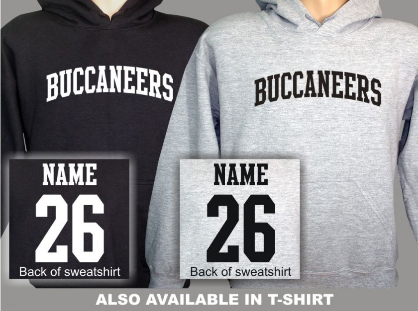 Tampa Bay Buccaneers Sweatshirt Custom Name & Number  