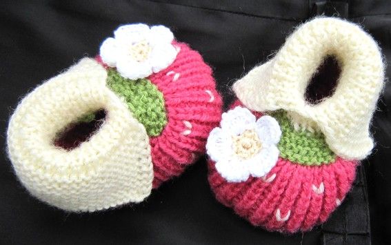 newborn reborn doll pink straw berry shoes baby booties  