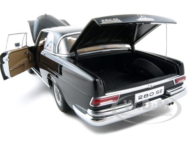 1968 MERCEDES 280 SE COUPE BLACK 118 DIECAST AUTOART  