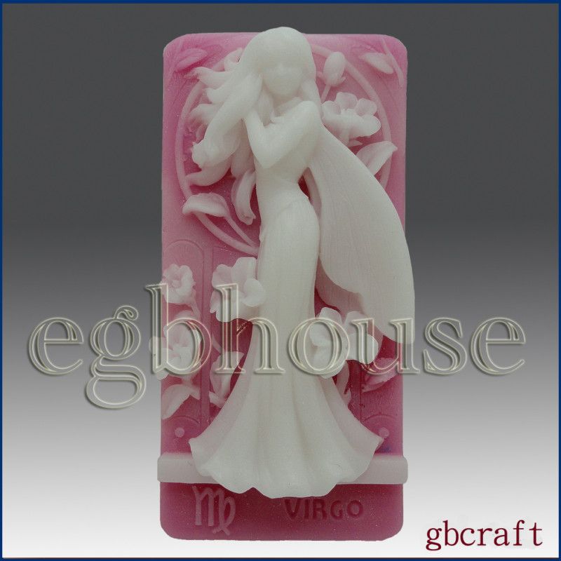 2D Silicone Soap Mold – Zodiac Virgo fairy  