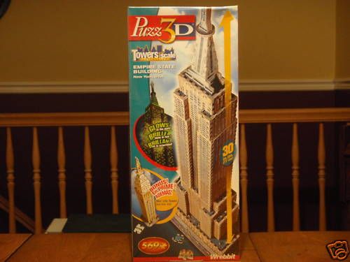 NEW WREBBIT PUZZ 3D EMPIRE STATE BUILDING UNOPENED BOX  