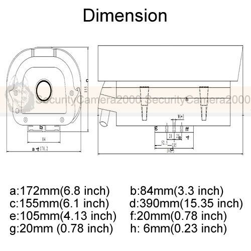 specifications reminding the power adapter is not included led high 